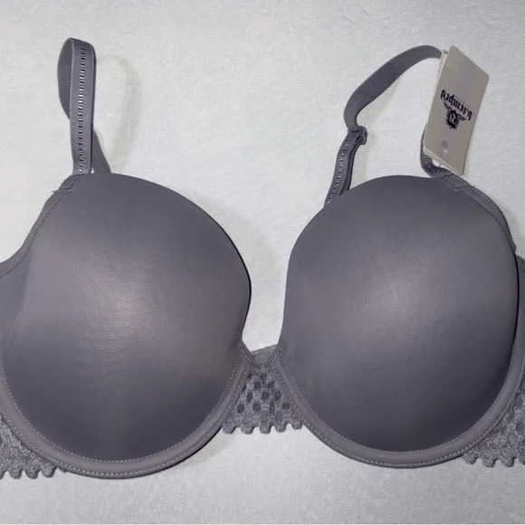 B.Tempt’d Gray Women's “Tied in Dots” Underwire Bra – 36D – Style 953228 - Picture 5 of 5